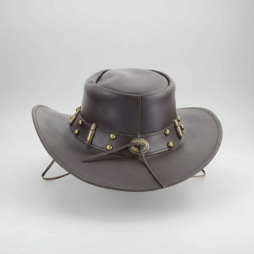 Sombrero Vaquero Moldeable con Corte de Bala de 12 Calibre y AdornosEX-STOCK Canada 