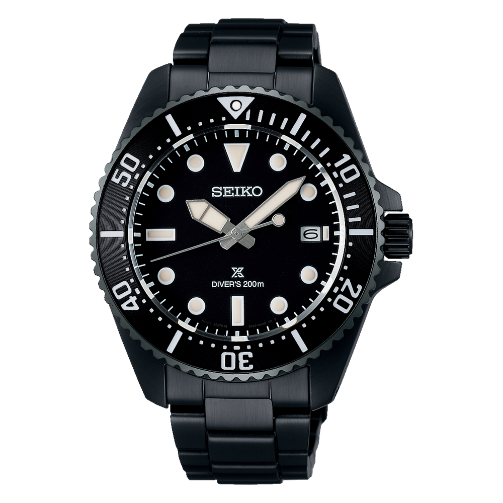 SEIKO Prospex Plongeur Solaire Tout Noir | SNE599 