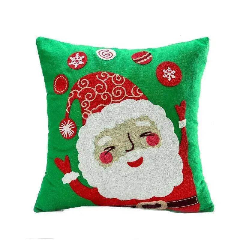 Santa Claus Tree Snowman Sofa Cushion Cover Pillow Case - EX-STOCK Canada