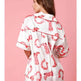 Satin Printed Two-piece Suit Pajamas For Women - EX-STOCK Canada