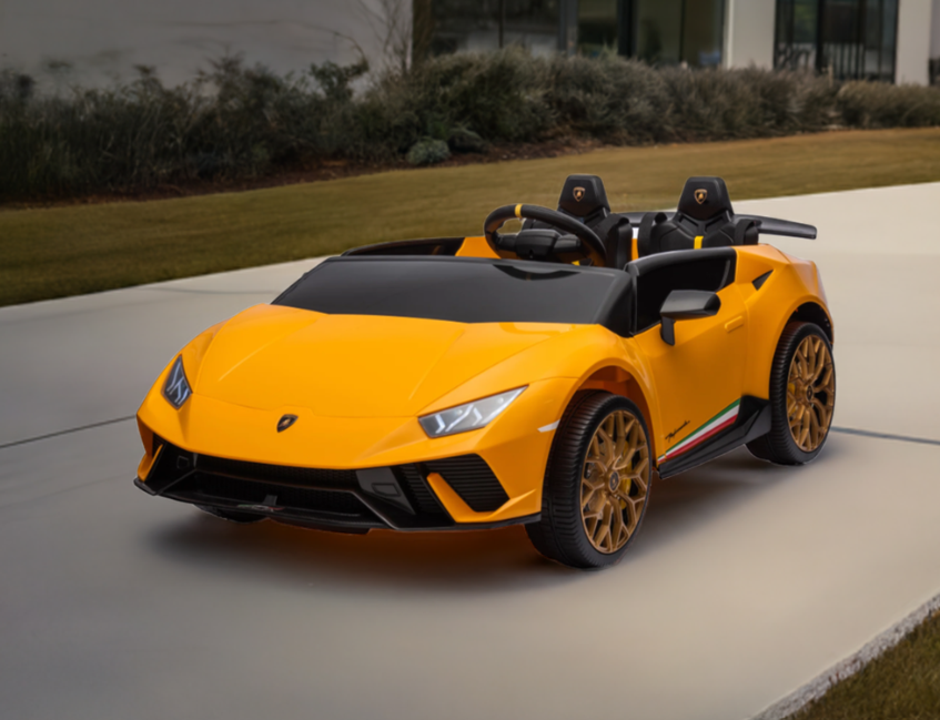 2026 Lamborghini Huracan 24V 2 Seater DELUXE Kids Ride On Car with Remote Control 