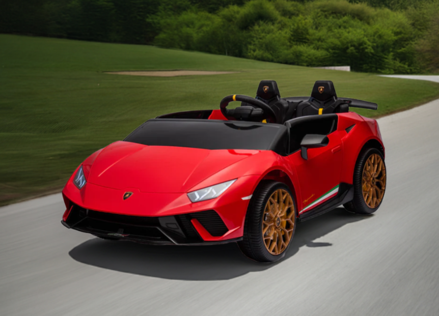 2026 Lamborghini Huracan 24V 2 Seater DELUXE Kids Ride On Car with Remote Control 