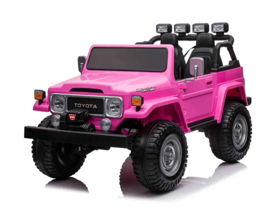 2026 24V Toyota FJ-40 4X4 2 Seater Kids Ride On Car with Remote Control DELUXE 