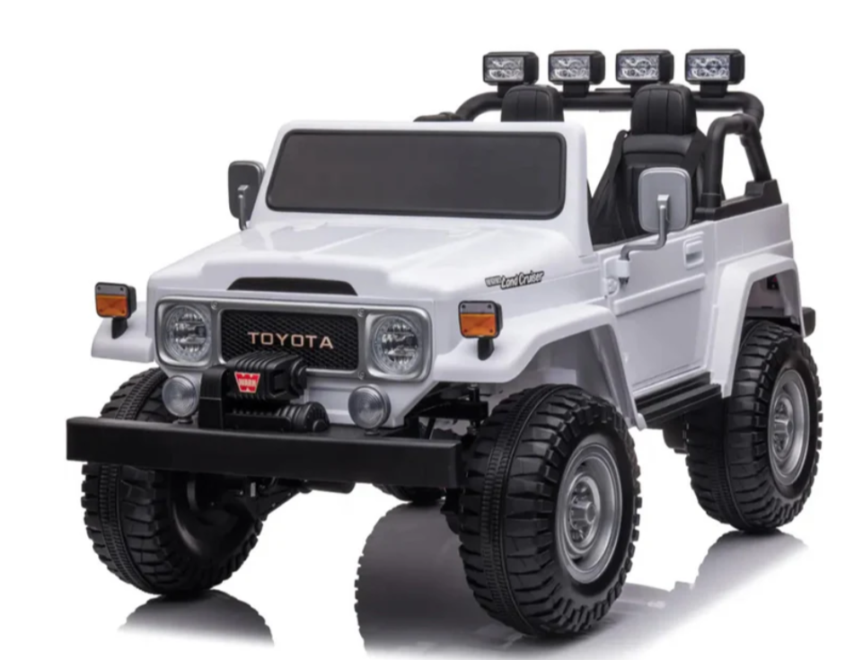 2026 24V Toyota FJ-40 4X4 2 Seater Kids Ride On Car with Remote Control DELUXE 
