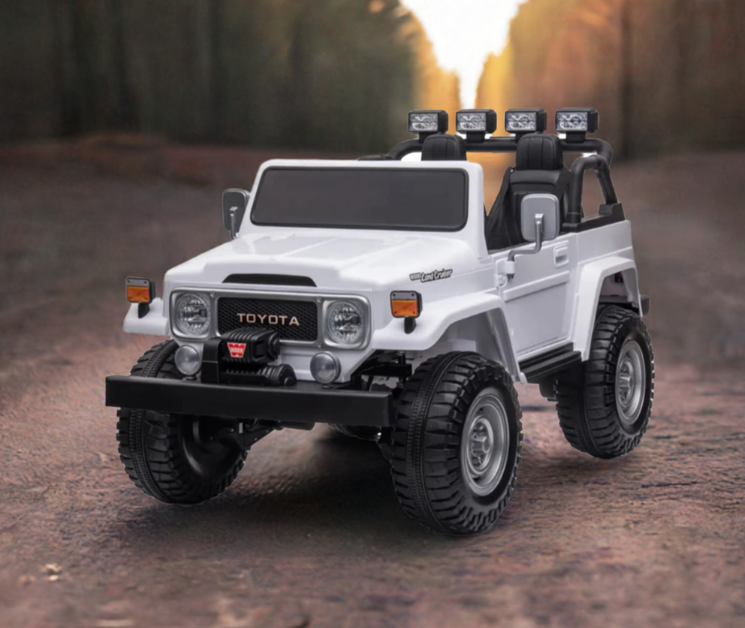 2026 24V Toyota FJ-40 4X4 2 Seater Kids Ride On Car with Remote Control DELUXE 