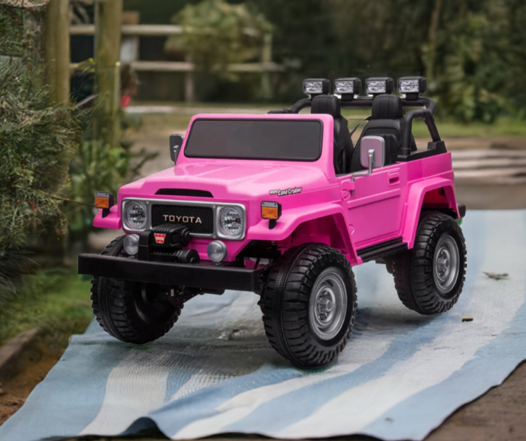 2026 24V Toyota FJ-40 4X4 2 Seater Kids Ride On Car with Remote Control DELUXE 