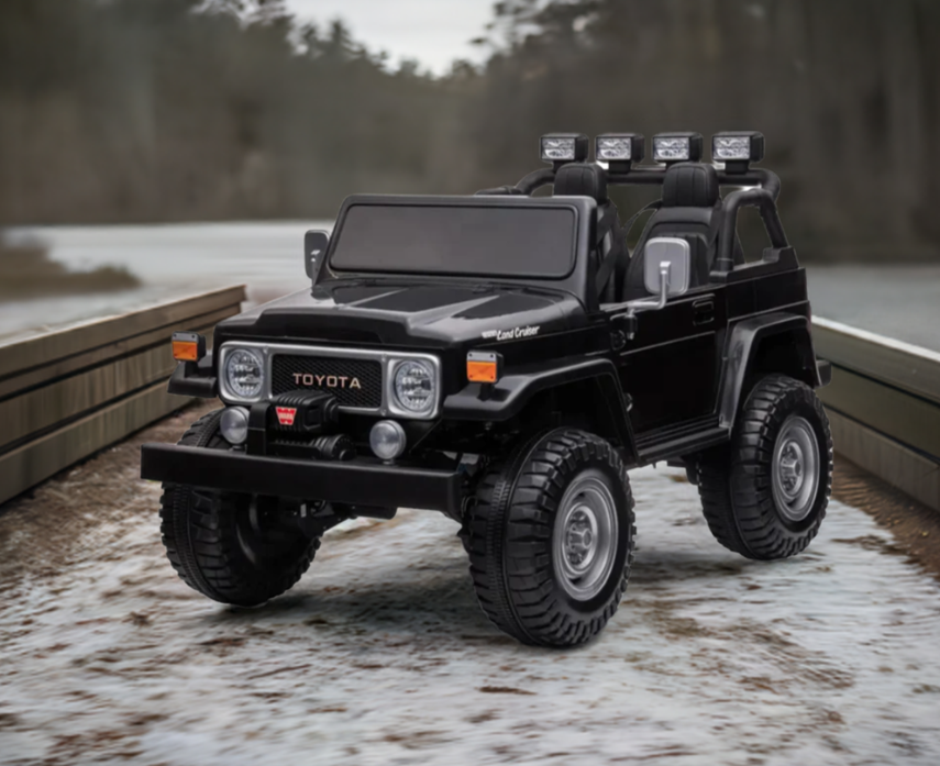 2026 24V Toyota FJ-40 4X4 2 Seater Kids Ride On Car with Remote Control DELUXE 