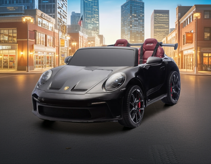 2026 24V Porsche 911 GT3 2 Seater Kids Ride On Car - NEW Silent Motor 