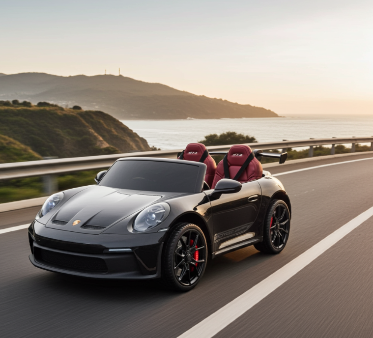 2026 24V Porsche 911 GT3 2 Seater Kids Ride On Car - NEW Silent Motor 