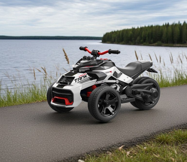 2026 24V 3 Wheel SPIDER 2 Seater Ride On Motorcycle Age 3 to 7 with Remote Control 