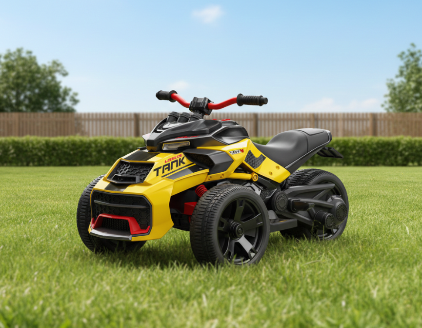 2026 24V 3 Wheel SPIDER 2 Seater Ride On Motorcycle Age 3 to 7 with Remote Control 