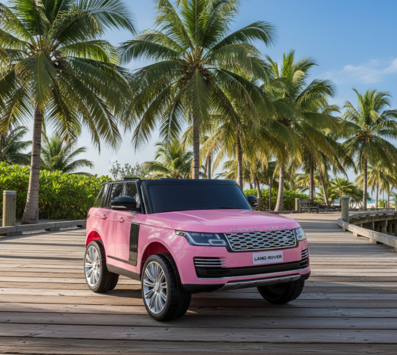 2026 Range Rover HSE 2 Seater 24V Kids Ride On Car With Remote Control DELUXE MODEL WITH LEATHER SEATS AND RUBBER TIRES 