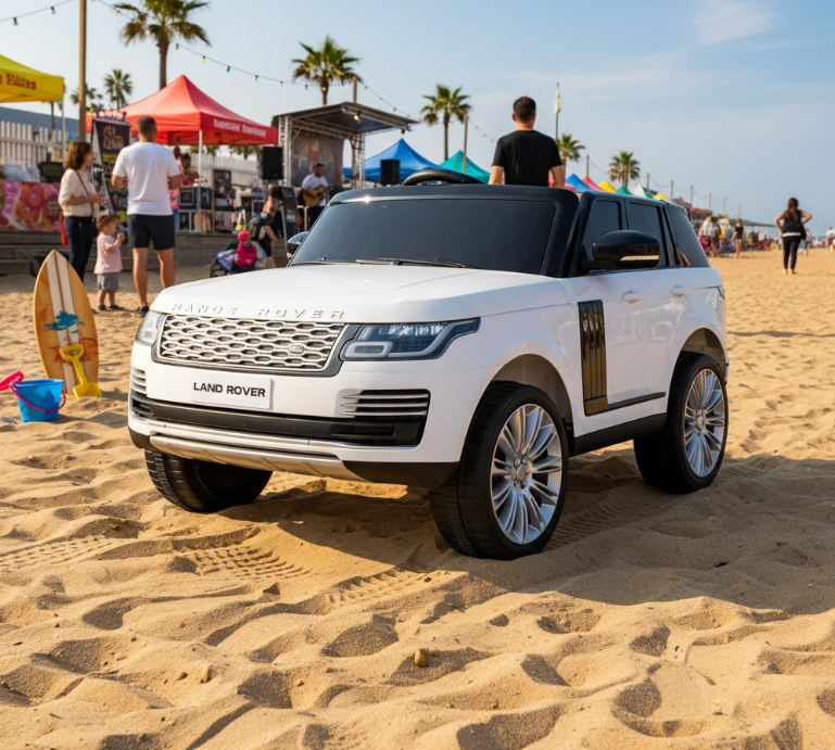 2026 Range Rover HSE 2 Seater 24V Kids Ride On Car With Remote Control DELUXE MODEL WITH LEATHER SEATS AND RUBBER TIRES 
