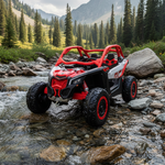 2026 2X24V CAN AM MAVERICK 4X4 2 Seater DELUXE Kids Ride On Car with Remote Control 