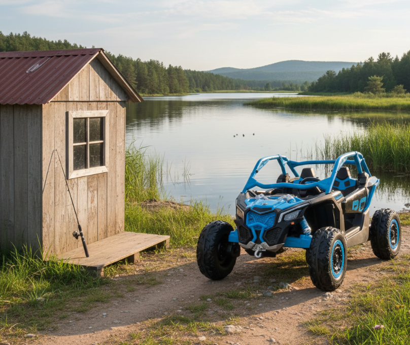 2026 2X24V CAN AM MAVERICK 4X4 2 Seater DELUXE Kids Ride On Car with Remote Control 