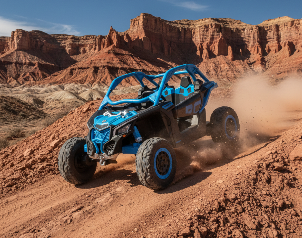 2026 2X24V CAN AM MAVERICK 4X4 2 Seater DELUXE Kids Ride On Car with Remote Control 