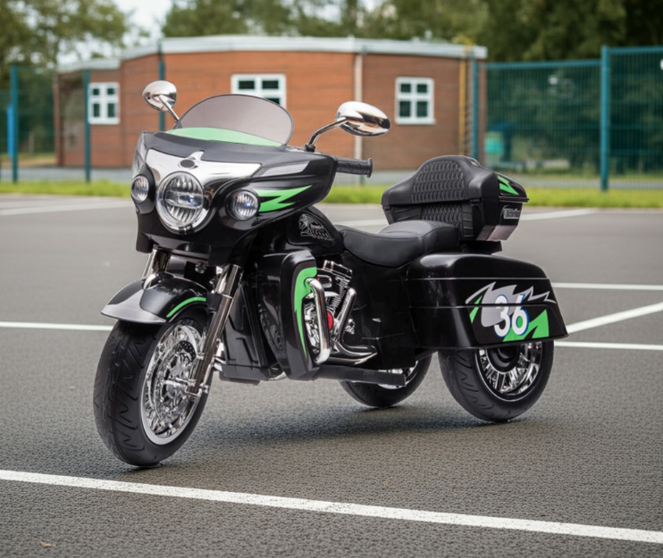 12V Kids Ride on Three-Wheeled Motorcycle For Age 3 -8 