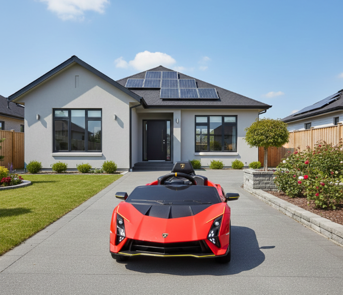 2026 Lamborghini Auténtica Kids Ride On Car with Remote Control 
