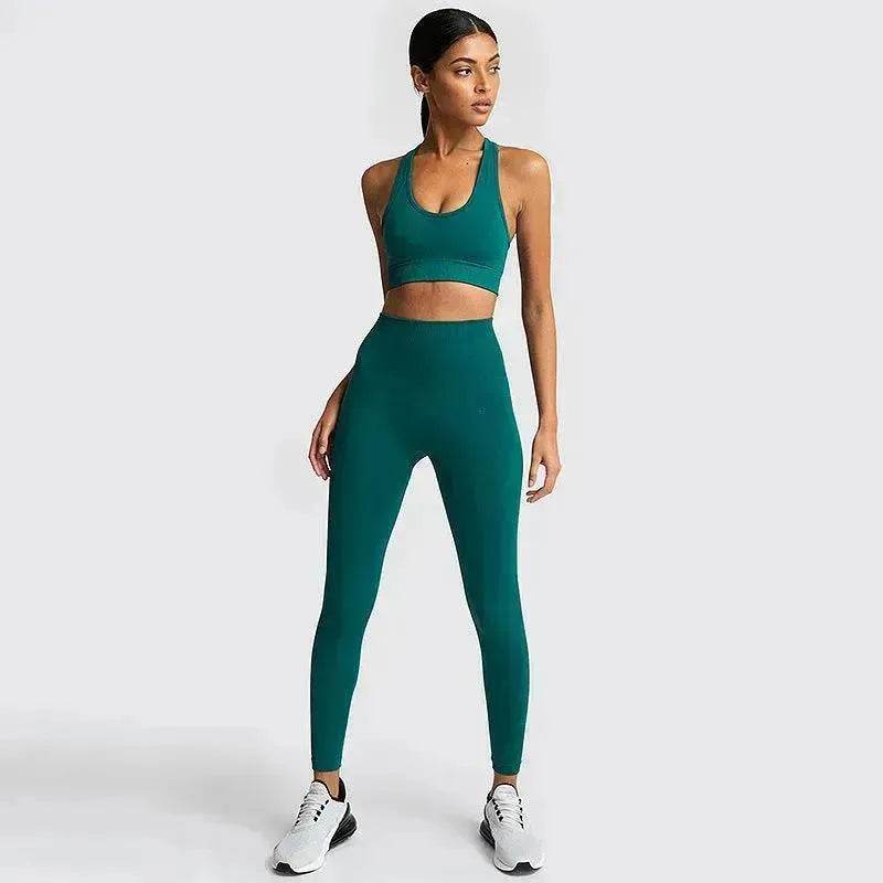 Seamless Gym Set Nylon Woman Sportswear - EX-STOCK Canada