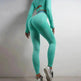 Seamless Yoga Pants Sports Gym Fitness Leggings Or Long Sleeve Tops Outfit - EX-STOCK Canada