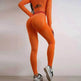 Seamless Yoga Pants Sports Gym Fitness Leggings Or Long Sleeve Tops Outfit - EX-STOCK Canada