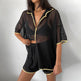 See-through Cardigan Pajamas Two-piece Set For Women - EX-STOCK Canada
