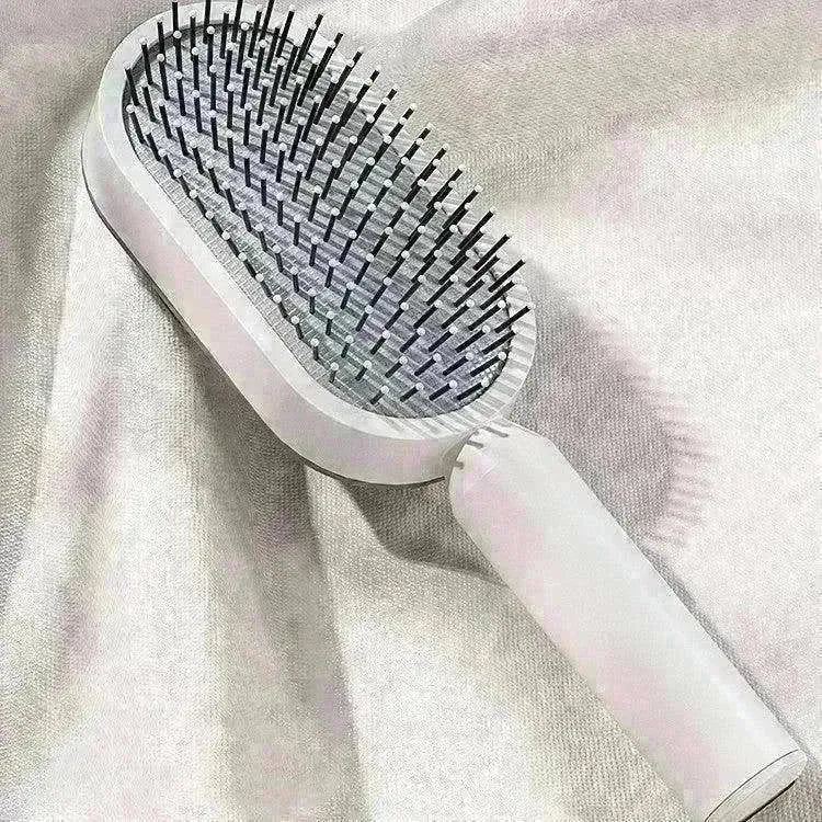 Self Cleaning Hair Brush For Women key Massage Scalp - EX-STOCK CANADA