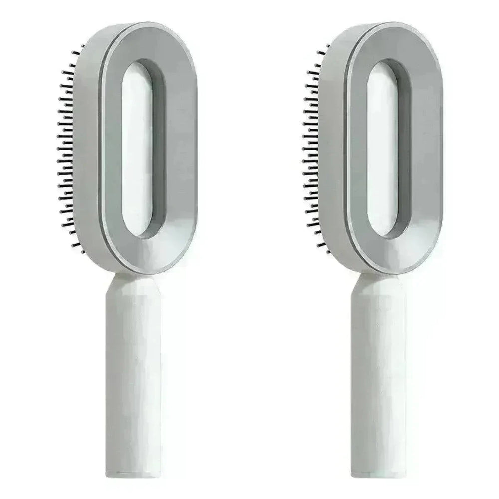 Self Cleaning Hair Brush For Women key Massage Scalp - EX-STOCK CANADA