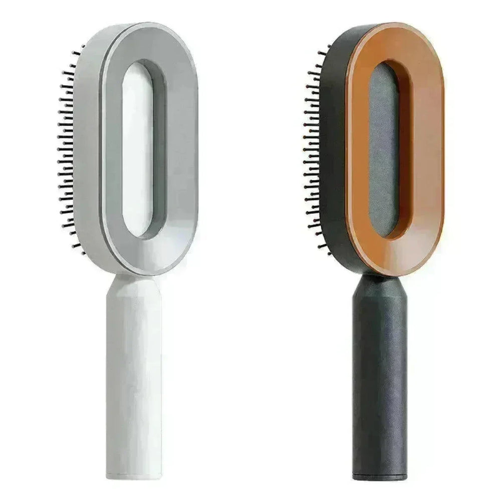 Self Cleaning Hair Brush For Women key Massage Scalp - EX-STOCK CANADA