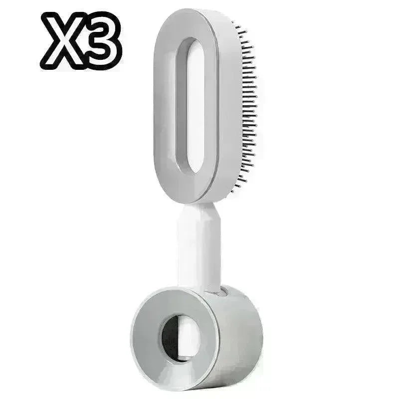 Self Cleaning Hair Brush For Women key Massage Scalp - EX-STOCK CANADA