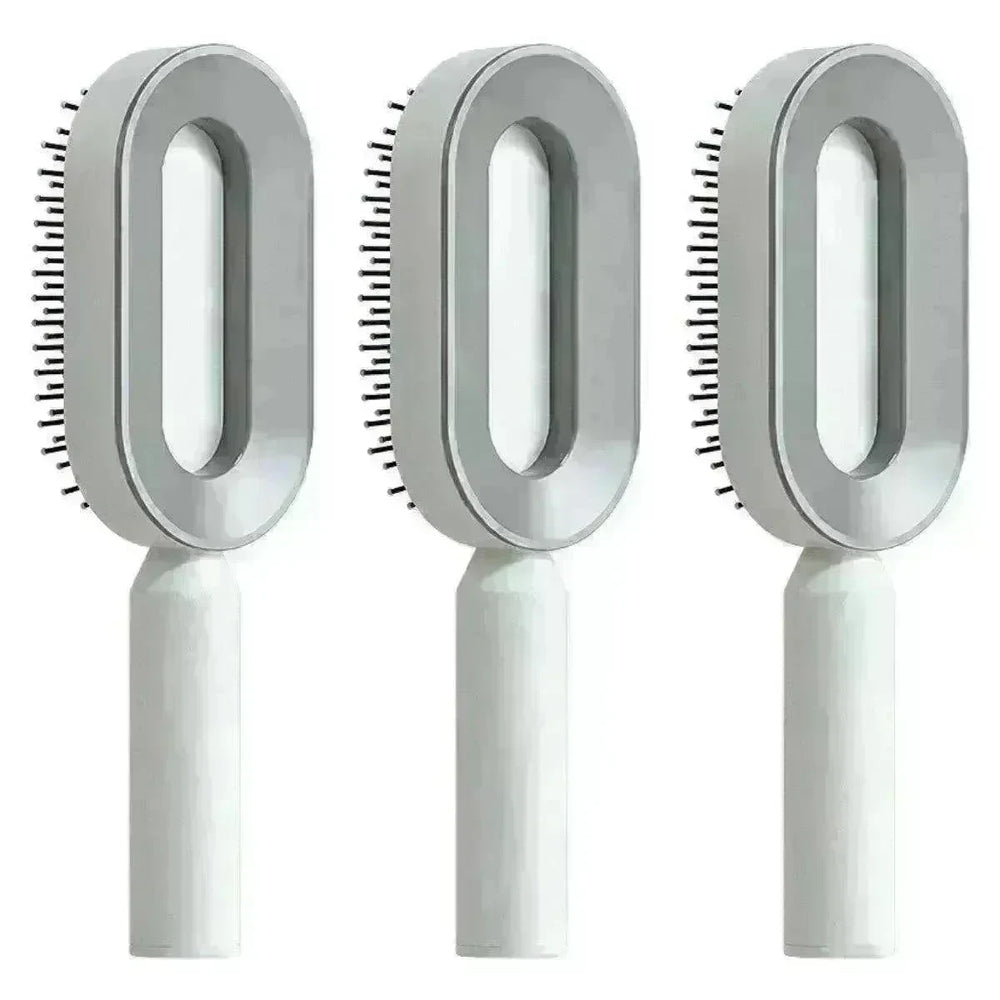 Self Cleaning Hair Brush For Women key Massage Scalp - EX-STOCK CANADA