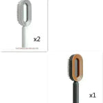 Self Cleaning Hair Brush For Women key Massage Scalp - EX-STOCK CANADA