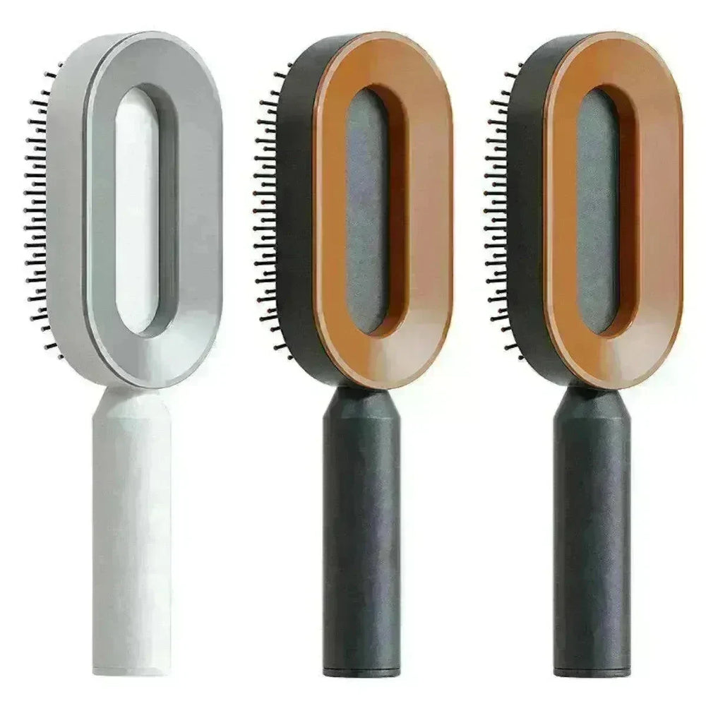 Self Cleaning Hair Brush For Women key Massage Scalp - EX-STOCK CANADA