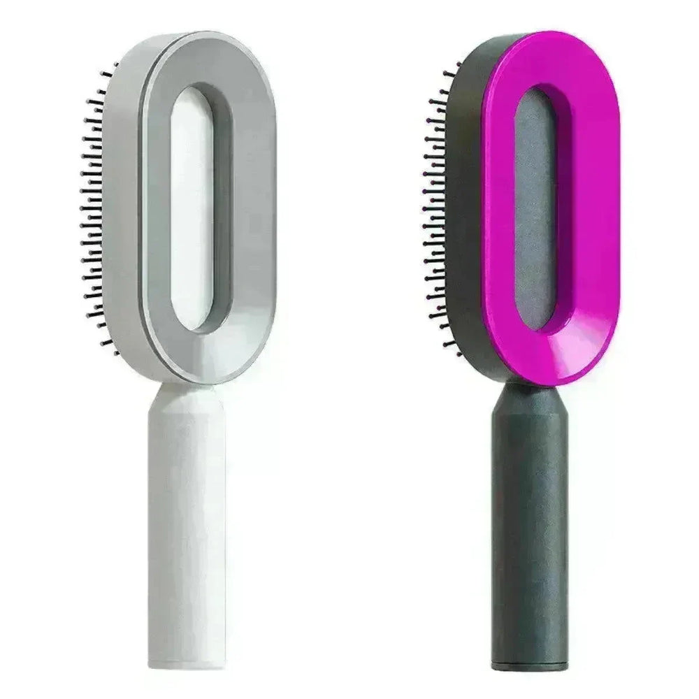 Self Cleaning Hair Brush For Women key Massage Scalp - EX-STOCK CANADA
