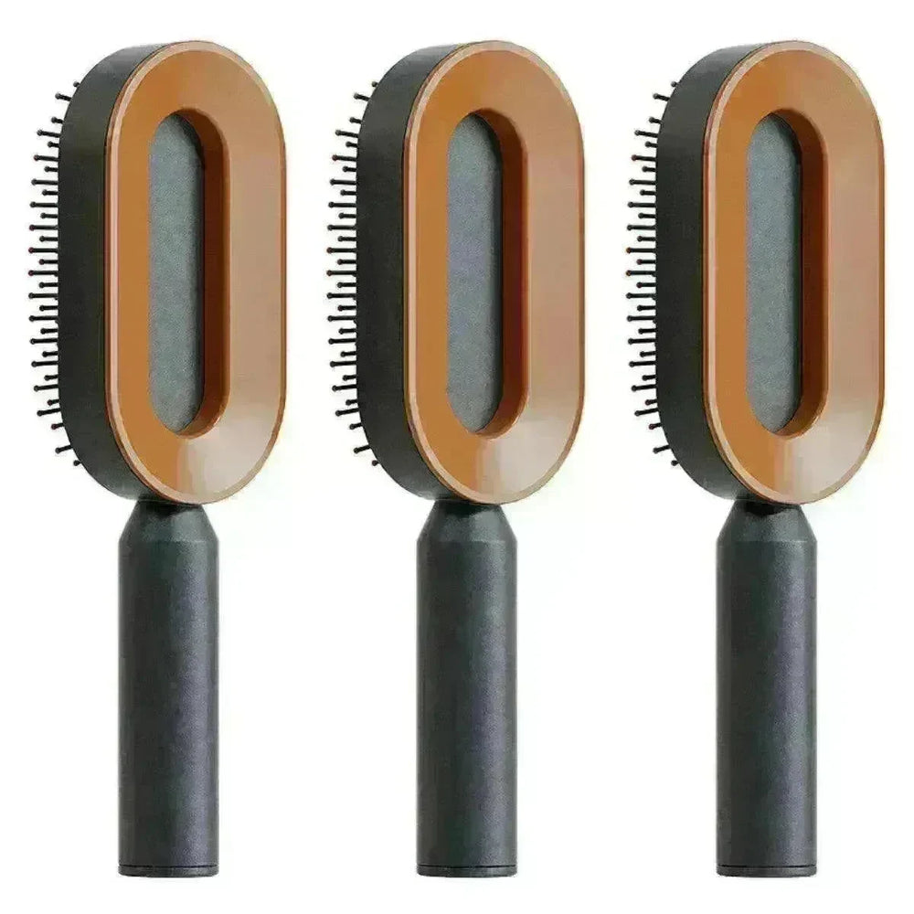 Self Cleaning Hair Brush For Women key Massage Scalp - EX-STOCK CANADA