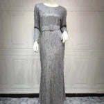 Sequin Tassels Slim-fit Dress Arab Dress - EX-STOCK Canada