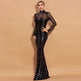 Sequins Women Maxi Dresses Long Sleeve Female Party Dresses EX-STOCK Canada 