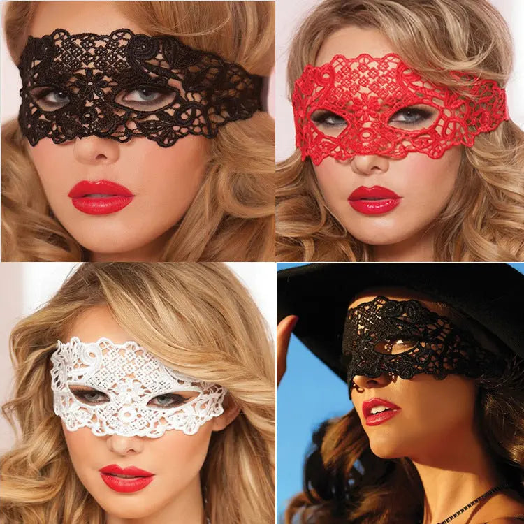 Sexy Lace Half Face Mask Ball Adult Princess Sexy Eye Mask Halloween Props Performance - EX-STOCK Canada
