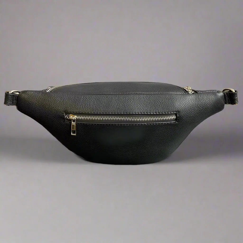 Bolsa de cintura de cuero de oveja con correa estampadaEX-STOCK Canada 