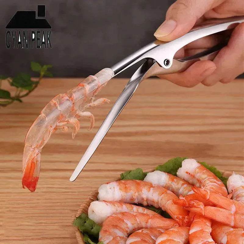 Éplucheur de crevettes Appareils de cuisine Portable Acier inoxydable Décortiqueur de crevettes Homard Fournitures de cuisine pratiques Couteaux de pêche Outils - EX-STOCK Canada