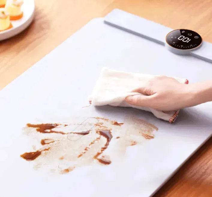 Planche à découper flexible en silicone pliable, planche d'isolation alimentaire, stockage de nourriture chaude, planche à découper à isolation avec affichage numérique - EX-STOCK Canada