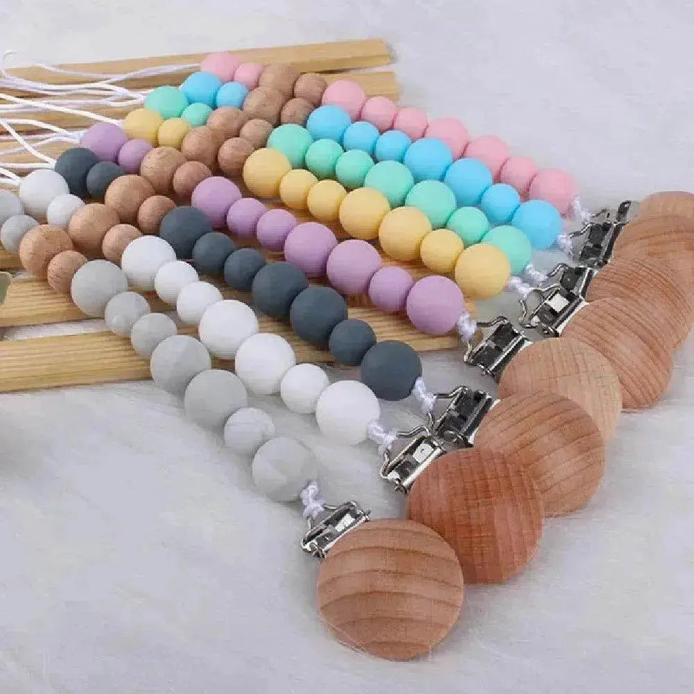 Silicone Pacifier Clip Chain for Babies. - EX-STOCK Canada