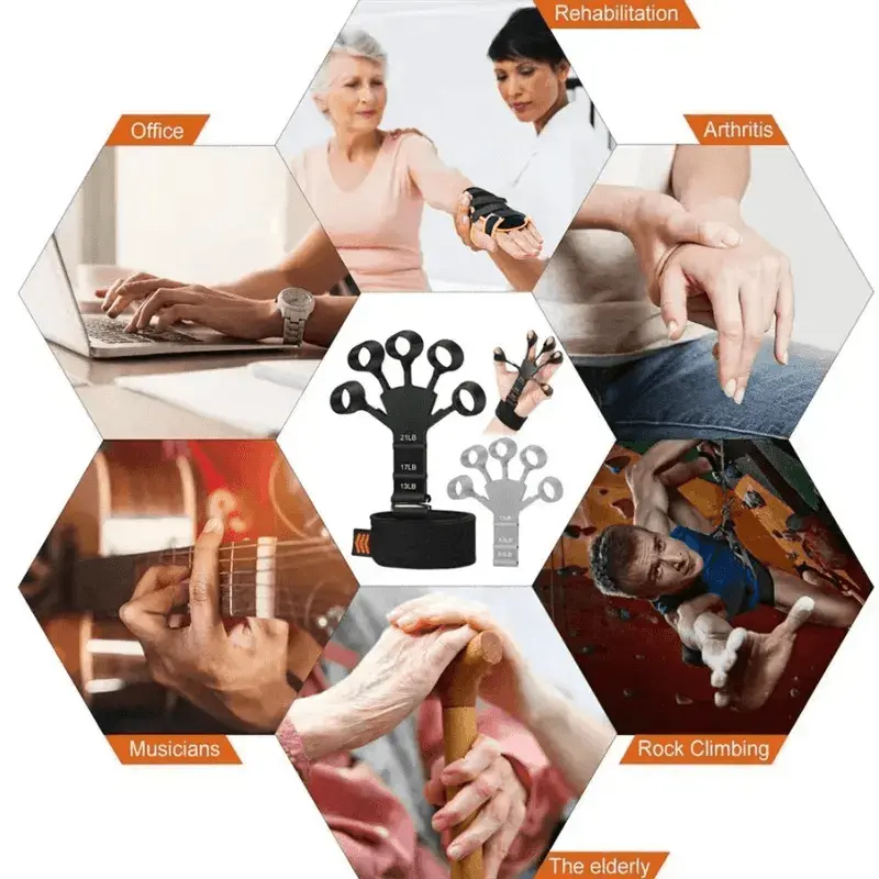 Silicone Strength Trainer Finger Resistance Belt Stretcher - EX-STOCK Canada