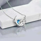 Silver Bear Moon Pendant - Cute Animal Jewelry - EX-STOCK CANADA