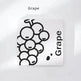 Carnet de Notes Carré aux Fruits Simples pour Étudiantes - EX-STOCK Canada