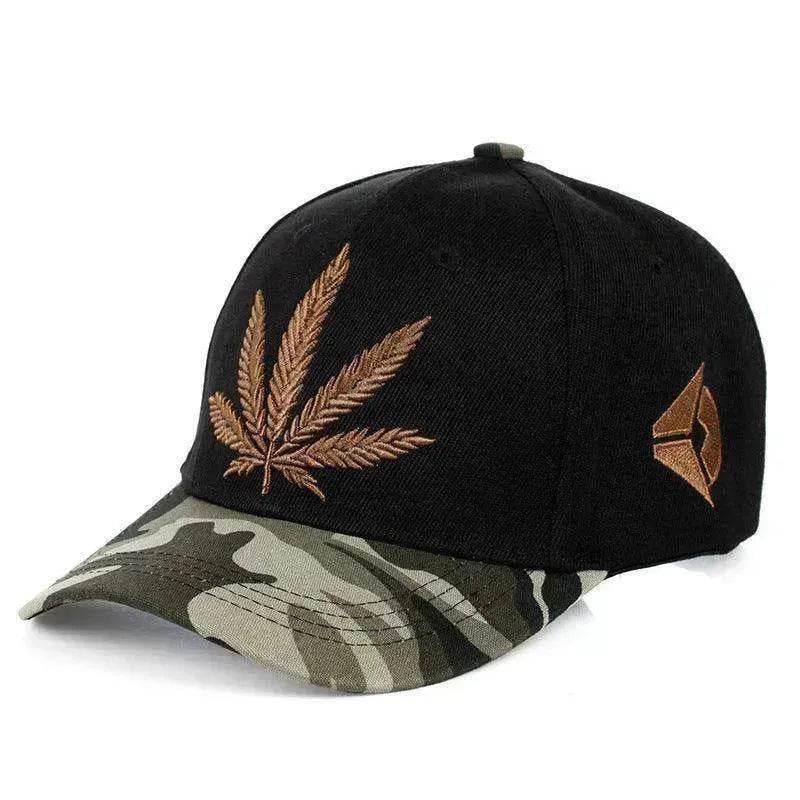 Simple Green Maple Leaf Hemp Leaf Caps Men And Women Baseball Caps Shopping - EX-STOCK Canada