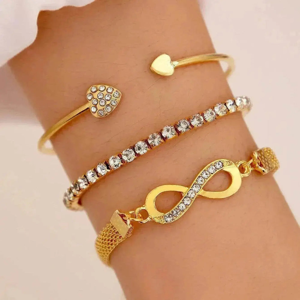 Simple Metal Multi-layer Bracelet Six-piece Set - EX-STOCK Canada
