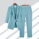 Simple Solid Color Suit Two-piece Set - EX-STOCK Canada