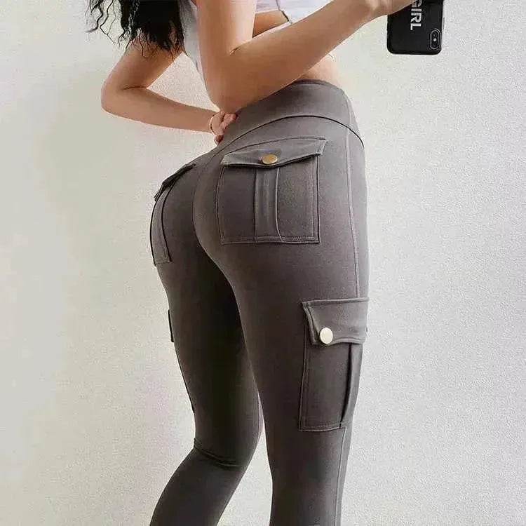 Skinny slim high elastic gym pants - EX-STOCK Canada