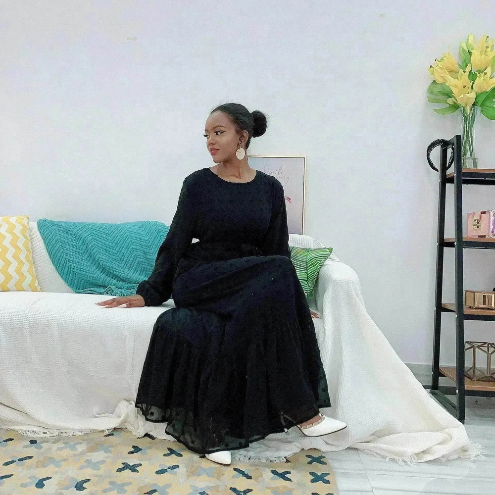 Small Hair Ball Arab Plus Size Dress - EX-STOCK Canada